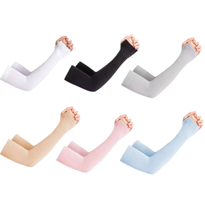Manchons de bras athlétiques unisexes en coton Spandex, protection UV, sans couture, écologiques, séchage rapide, respirants, pour le sport, les activités de plein air et le cyclisme - Product Image 4