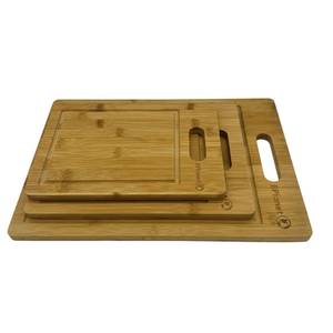 Planche à découper et plateau de service en bambou, forme rectangulaire durable, épaisseur 12 mm, passe au lave-vaisselle - Product Image 3