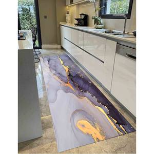Tapis en marbre, Tapis en marbre violet, Tapis à l'encre d'alcool, Tapis de luxe, Tapis à poils doux - Product Image 3