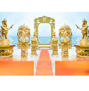 Temple de mariage en plein air traditionnel Mandap événement de mariage en plein air ouvert Mandap Srilankan mariage Style ouvert Mandap/scène australie - Product Image 1