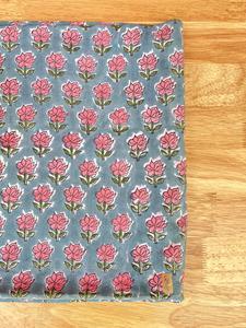 Wooden Block Technic Made Hand Block Print Fabric Cotton Natural Quilting Fabric Dressmacking Fabric - Product Image 4