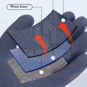 Gants de travail de construction de paume en caoutchouc anti-rides pour gants de protection en latex du Pakistan - Product Image 6