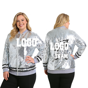 <span class=keywords><strong>Giacca</strong></span> con <span class=keywords><strong>Paillettes</strong></span> Philadelphia Eagles per Tifosi, Verde Nero Argento, Taglia Unica, Giacche Luccicanti - Product Image 2