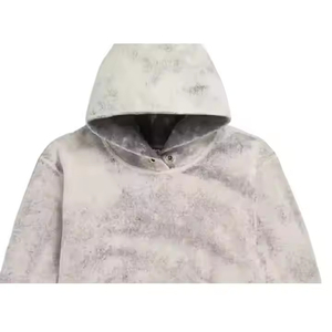 Vêtements d'hiver en coton mélangé pour hommes, protection contre le vent, sweats à capuche délavés à l'acide, vêtements de base élégants, sweats à capuche délavés à l'acide avec logo personnalisé - Product Image 6