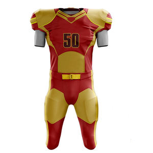 Conjunto de Uniforme de Fútbol Americano de Manga Corta para Hombre, Cómodo, de Secado Rápido, Personalizable, Ropa Deportiva para Equipos - Product Image 2