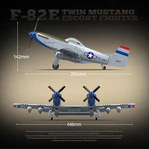 1107 pièces guerre mondiale 2 US Aviation Combat <span class=keywords><strong>armée</strong></span> <span class=keywords><strong>Air</strong></span> Force F-82E double Mustang <span class=keywords><strong>avion</strong></span> <span class=keywords><strong>avion</strong></span> combattant Construction blocs <span class=keywords><strong>de</strong></span> construction ensembles - Product Image 3