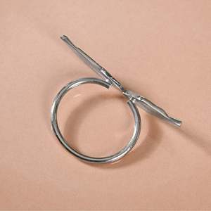 Ensemble de 6 anneaux de serviette de table classiques de luxe durables en laiton pur, largeur 5 cm, pour mariages et décoration de table de restaurant - Product Image 4