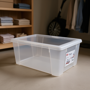 Stefanplast 30Lt Multipurpose Plastic Storage Container Space-<b>Saving</b> and Transparent VISUAL <b>BOX</b> 13053 Model - Product Image 3