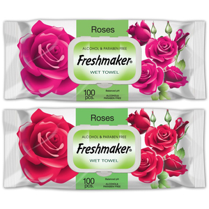 Toallitas húmedas Freshmaker Blossom 100 piezas con Fliptop 15*18cm - 35gsm Toalla húmeda de alta calidad al mejor precio Consultar precio - Product Image 5