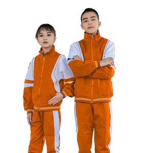 100 juegos personalizados para niñas niños hombres mujeres niños algodón deporte Sudadera con capucha Polo chándales uniformes para la escuela fabricantes al por mayor - Product Image 6