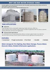 Usos industriales Vidrio de color azul de 2 capas fundido a tanques de acero - Product Image 3