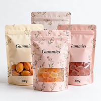 Sachet Doypack Personnalisé Écologique de Qualité Alimentaire avec Impression de Logo, Anti-Humidité, Fermeture Éclair et Fenêtre pour Bonbons – Fabrication OEM