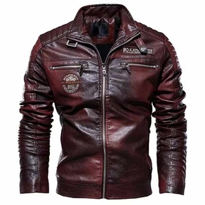 Chaqueta de Cuero de Cordero Negra para Hombre, Diseño Pakistaní, con Cuello Alto y Cierre de Cremallera, para Invierno, Nueva Moda 2025 - Product Image 1