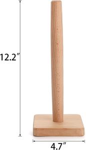 Paquete de 3 toalleros de papel de madera, toallero de papel para encimera de granja, soporte para rollo de tejido, organizador de colgador de papel - Product Image 3