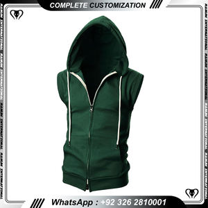 Premium Quality Gym <b>Sleeveless</b> <b>Hoodie</b> Workout Hooded Tank Tops Quick Dry Vest <b>Sleeveless</b> Hoodies - Product Image 3