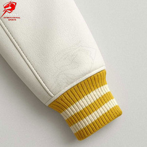 Chaqueta Varsity Casual de Primera Calidad para Hombre, con Bordado, Tela Resistente, Patrón de Costura Elegante, Cómoda para Uso Diario al Aire Libre - Product Image 3