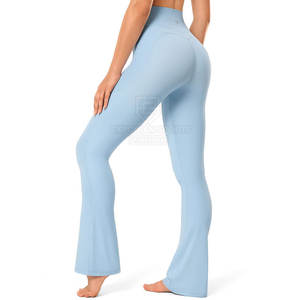 Pantalons de sport pour femmes en spandex/nylon, style unique, taille élastique, taille mi-haute, design personnalisé pour l'hiver - Product Image 2