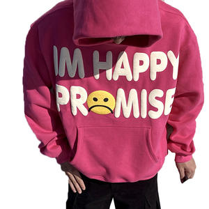 2024 nouveau été 100% coton sweats lourds personnalisés hommes à capuche pour bouffée impression manteau d'hiver motif solide - Product Image 2