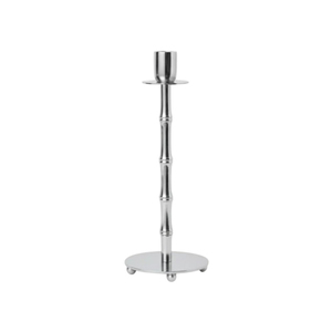 Ensemble de 2 bougeoirs élégants en argent en forme de lys calla, décoration moderne en métal en forme de fleur pour mariage et table à la maison, support de bougeoir - Product Image 3