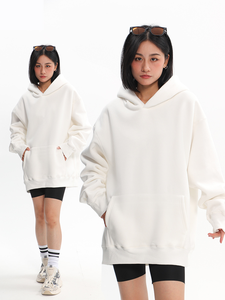 เสื้อฮู้ดแบบสวมหัวสำหรับฤดูหนาว ยูนิเซ็กซ์ พิมพ์ลายด้านหน้าได้ ป้องกันขนร่วง น้ำหนัก 220 กรัม/300 กรัม ผ้าถักเนื้อหนัก โพลีเอสเตอร์/คอตตอน - Product Image 3