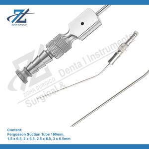 Tube d'aspiration Plester 3 mm à 6.5mm, tubes d'aspiration Plester en acier inoxydable de 190 mm Instruments chirurgicaux de qualité supérieure Pakistan - Product Image 2