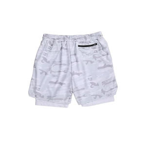 Pantalones Cortos Deportivos de Malla para Hombre, con Logotipo Personalizado, 2 en 1, Ecológicos, Impermeables, de Secado Rápido, Transpirables, con Cintura Elástica, Color Sólido - Product Image 6