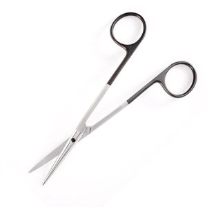 Ciseaux Metzenbaum de qualité supérieure lame droite poignée noire métal acier Nasal os cisailles ciseaux médicaux - Product Image 3