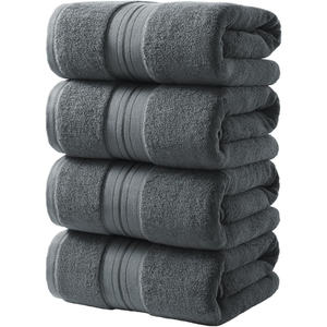100% Cotton 600 GSM Quick Dry Towel Sets of 4 Ultra Soft and Super Absorbent Towels for Bathroom, Gym, Spa, <b>Pool</b> & Hotel - Product Image 5
