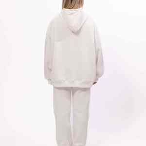 Ensemble survêtement 2 pièces en coton 100% 300g sur mesure, sweat à capuche et pantalon de survêtement ample, respirant, style streetwear d'hiver, faible MOQ - Product Image 6