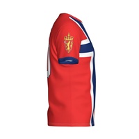 Venta al por Mayor de Fábrica, Camisetas de Fútbol Personalizadas con Nombre de Equipo y Jugador en la Parte Delantera, 100% Poliéster, Antibacterianas, de Secado Rápido y Alta Calidad