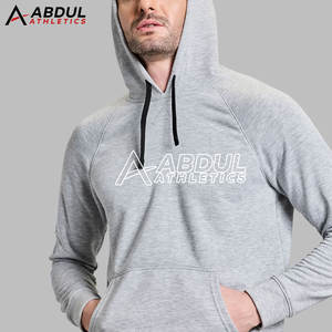 เสื้อมีฮู้ดสีทึบสำหรับผู้ชายใส่ไปยิมฟิตเนสเสื้อมีฮู้ดแฟชั่นทรงสลิมฟิต - Product Image 5