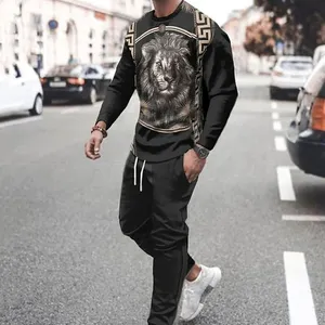Chándal de retazos para hombre, conjuntos de maternidad de algodón y poliéster personalizados, ropa de calle para hombre al por mayor OEM - Product Image 4