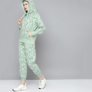 Meilleur prix Ensemble de survêtement d'entraînement à coupe ajustée pour femmes, Logo personnalisé, tenue décontracté avec fermeture à cordon de serrage respirant - Product Image 4