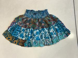 กระโปรงสั้นสำหรับผู้หญิงกระโปรงสั้นพิมพ์ลายแบบเป็นชั้นๆสไตล์ฮิปปี้โบฮีเมียนดีไซน์ใหม่ชุดปาร์ตี้กระโปรงสั้นเอวสูงสำหรับผู้หญิง - Product Image 3