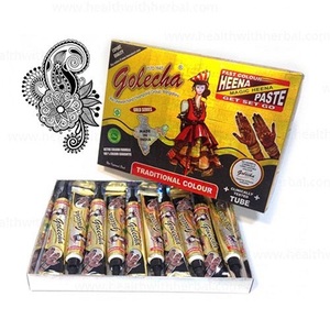 Cono de crema de Henna semipermanente marrón natural de la India de Oriente Medio transfronterizo suministros de tatuaje de grado premium de larga duración - Product Image 2