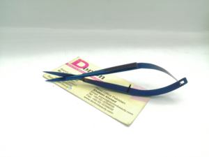 Ciseaux à ressort en plasma bleu violet en acier inoxydable, lame droite, ciseaux pour cils et sourcils, marque privée, ciseaux cosmétiques de beauté - Product Image 5