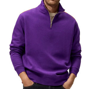 Sudadera con Capucha para Hombre, Estilo Francés, 100% Algodón, con Logotipo Bordado en 3D, Hombros Caídos, Cuello Alto con Cierre de 14 Pulgadas - Product Image 1