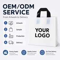 Sacs de courses en plastique personnalisés avec poignées, sacs de vente au détail multicolores réutilisables, sacs d'emballage avec logo personnalisé pour boutique, entreprise