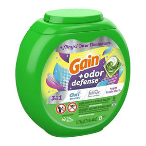 Lessives en dosettes Gain authentiques, écologiques, antibactériennes, adoucissantes, parfum longue durée - Product Image 3