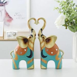 Đồ Vật Trang Trí Con Voi Nhỏ Điêu Khắc Quà Tặng Phòng Khách Nhà Văn Phòng Trang Trí Nội Thất Kim Loại Thủ Công Kim Loại Con Voi Vàng Điêu Khắc Mục - Product Image 4