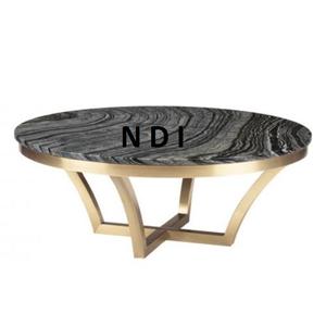 Nueva llegada mirando muebles decoración nuevo estilo diseñador mesa auxiliar con tapa de mármol para café Mesa Central decorativa - Product Image 5