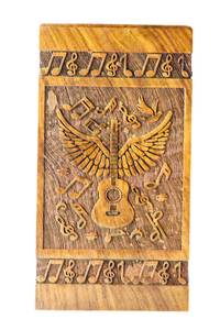 Handmade Wooden <b>Urn</b> for Human Ashes Full Size Guitar Wings Box for <b>Pets</b> Personalized Cremation for Ashes Handcrafted - Product Image 2