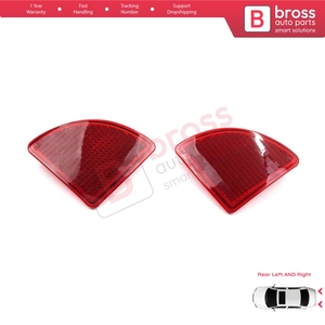 Réflecteur de pare-chocs arrière gauche et droit BSP1236 pour Kangoo MK1 Express Kubistar X76 Logan MK1 KS MCV Van 2004-2008 77003087 - Product Image 3