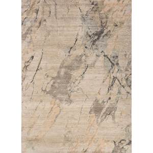 Alfombras de Lana Entrelazadas a Mano Entropy Ivory AKWL-1639, Estilo Tabriz, Diseño Abstracto para Decoración de Dormitorio, Sala de Estar y Pasillo - Product Image 1