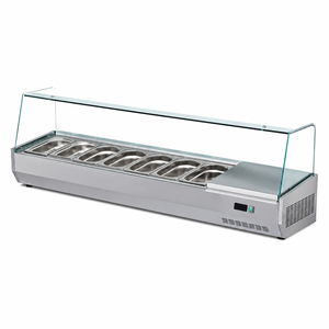 Stainless Steel Bottom <b>Freezer</b> <b>Refrigerator</b> Commercial Refrigeration Cabinet Buffet Cooler for Restaurant Kitchen - Product Image 3