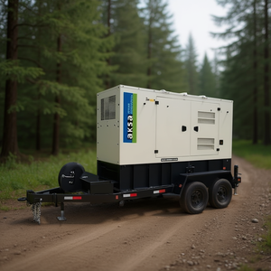 2025 AKSA 80 KW <b>Towable</b> Diesel Generator Power Module for Temporary Jobsite Event Emergency Electrical Power - Product Image 3