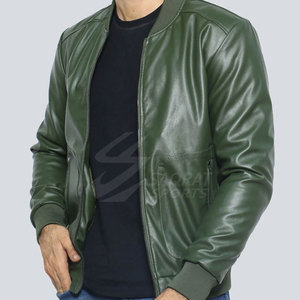 Veste en cuir imperméable grande taille pour homme avec logo frontal, idéale pour l'extérieur, modèle hiver, best-seller à prix abordable - Product Image 2