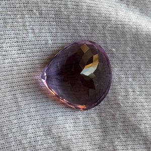 ศูนย์กลางอัญมณีซามิผู้ผลิตในอินเดียอัญมณีสังเคราะห์คุณภาพสูงลูกแพร์เจียระไนสีม่วง25กะรัตอัญมณีหลวมสำหรับเครื่องประดับ - Product Image 5