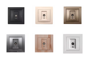 Gran oferta, alta calidad, piedra plateada, plástico ABS, 16A, toma de TV, 220V, IP22, 50/60Hz, toma de corriente eléctrica empotrada - Product Image 2