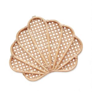 Decoración de Pared de Conchas Marinas de Ratán Hecha a Mano, Arte Tejido Natural para Cuarto de Bebé, Habitación Infantil y Decoración del Hogar - Product Image 2